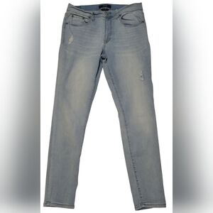 Aero Women's Light Blue Distressed Jeans Size 10 High Rise